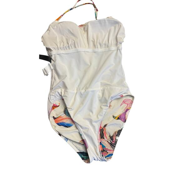 La Blanca Floral One-Piece Swimsuit Size 6 / Medium Tropical Print - Picture 5 of 8